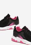 Czarno-Fuksjowe Buty Sportowe Nahili