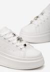 Biało-Srebrne Sneakersy Loaries