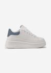 Biało-Niebieskie Sneakersy Irivana