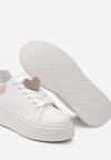 Biało-Różowe Sneakersy Caius