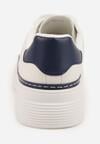 Sneakers Alb cu bleumarin
