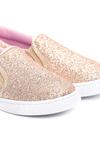 Złote Slip On Lacy Me