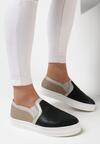 Czarne Slip On Snake