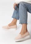 Różowe Slip On Jesen