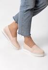 Różowe Slip On Jesen