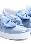 Niebieskie Slip On Rough Out