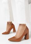 Pantofi cu toc Camel