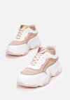 Biało-Różowe Sneakersy Maryfer
