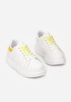 Biało-Żółte Sneakersy Pop Of Colour