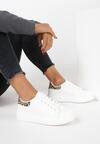 Biało-Brązowe Sneakersy na Grubej Podeszwie Hypnotic