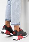 Czarno-Czerwone Buty Sportowe Thronishis