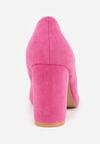 Fuksjowe Klasyczne Czółenka na Obcasie Vices ze Skórzaną Wkładką Maithria