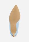 Niebieskie Klasyczne Lakierowane Szpilki Vices Naoise