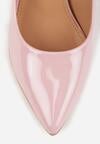 Różowe Klasyczne Lakierowane Szpilki Vices Naoise