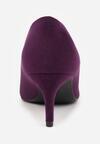 Fioletowe Klasyczne Czółenka na Szpilce Ovirissa