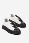 Sneakers Alb cu negru