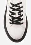 Sneakers Alb cu negru