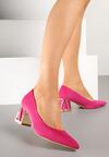 Pantofi cu toc Fucsia