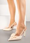 Pantofi stiletto Bej