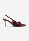 Pantofi stiletto Bordo