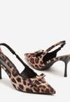 Pantofi stiletto Imprimeu leopard