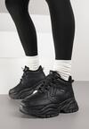 Czarne Botki w Stylu Sneakersów Chunky na Grubej Podeszwie Leandre