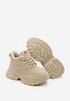 Brązowe Sneakersy Vices w Stylu Traperków Chunky na Grubej Podeszwie Leandre