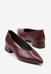 Pantofi cu toc Bordo
