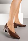 Pantofi cu toc Maro deschis