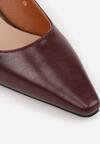 Pantofi cu toc Bordo