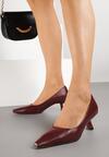 Pantofi cu toc Bordo