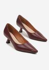 Pantofi cu toc Bordo