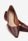 Pantofi cu toc Bordo