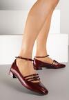 Pantofi cu toc Bordo