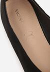 Czarne Balerinki Vices ze Szpiczastym Noskiem Cariette