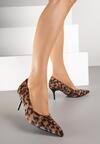 Pantofi cu toc Imprimeu leopard