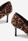 Pantofi cu toc Imprimeu leopard