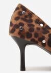 Pantofi cu toc Imprimeu leopard