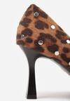 Pantofi cu toc Imprimeu leopard