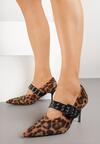 Pantofi cu toc Imprimeu leopard