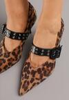 Pantofi cu toc Imprimeu leopard