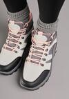 Szare Buty Trekkingowe Trapery Vices Ozdobione Przeszyciami Narrive