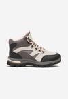 Szare Buty Trekkingowe Trapery Vices Ozdobione Przeszyciami Narrive