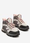 Szare Buty Trekkingowe Trapery Vices Ozdobione Przeszyciami Narrive