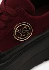 Sneakers Negru cu bordo