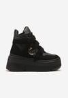 Czarne Botki Vices w Stylu Sneakersów na Platformie Afirriva