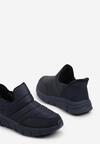 Niebieskie Pikowane Sneakersy na Grubej Tłoczonej Platformie Verta