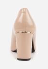 Pantofi cu toc Bej