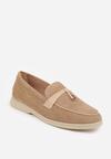 Mocasini Bej închis