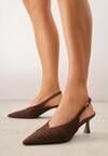Pantofi cu toc Maro